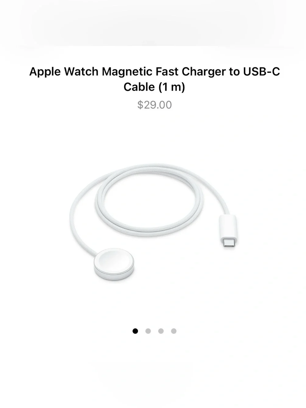 Apple Magnetic Fast Charging Cable USB-C in White